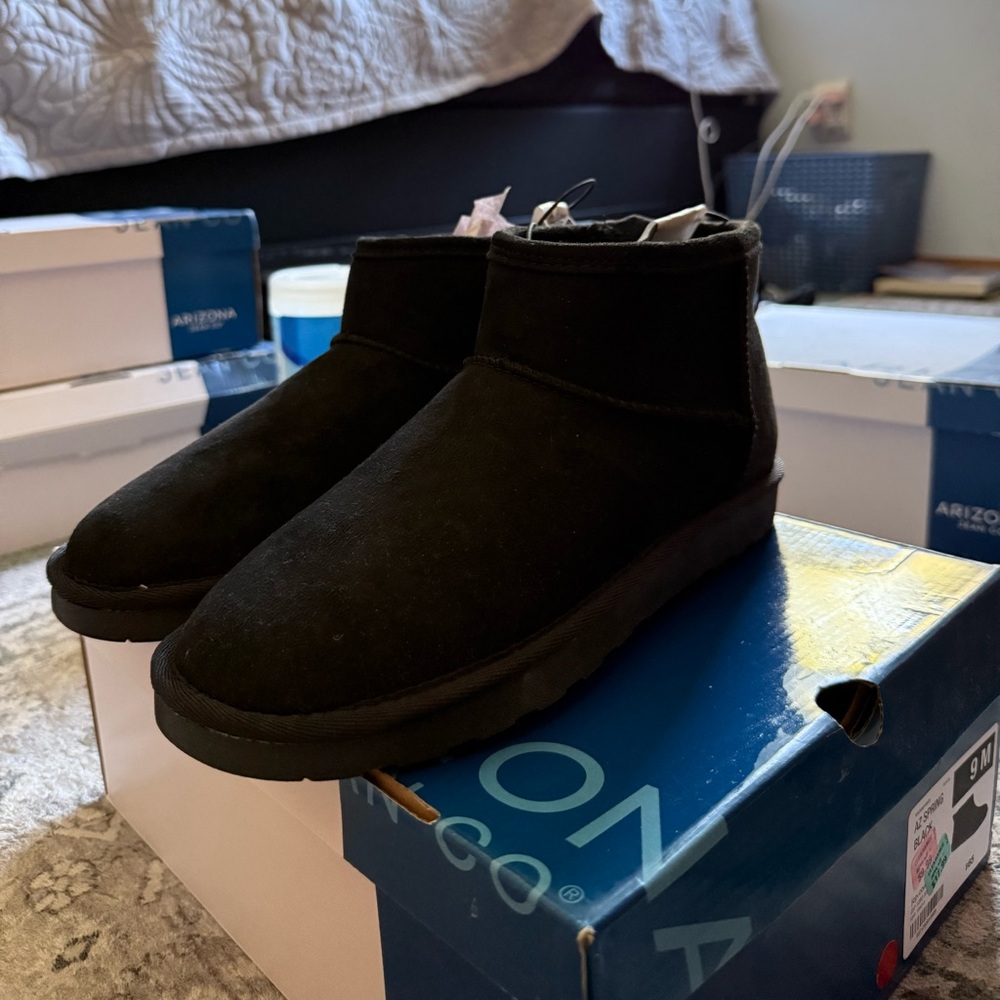 Black Suede Ankle Boots